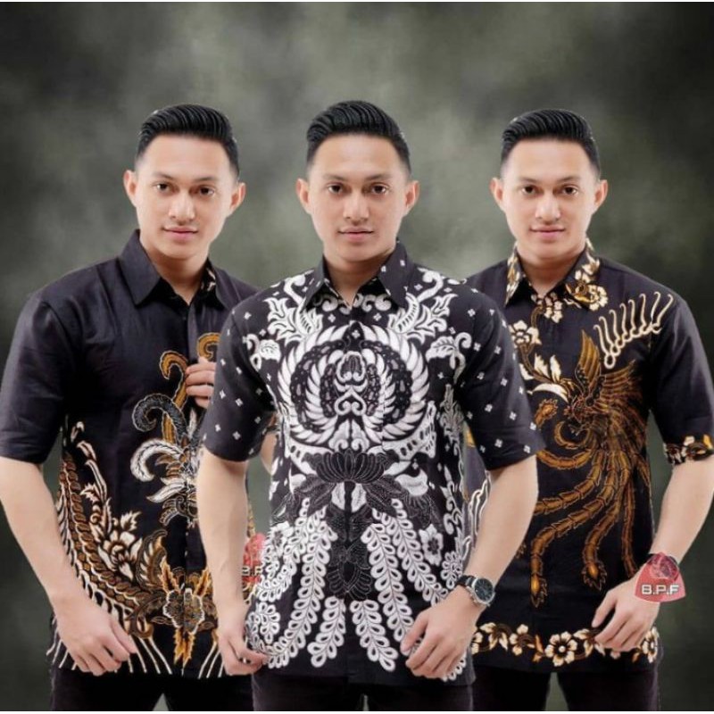 SERAGAM KERJA HEM BATIK LENGAN PENDEK TERVIRAL TOP 1 DI SHOPEE