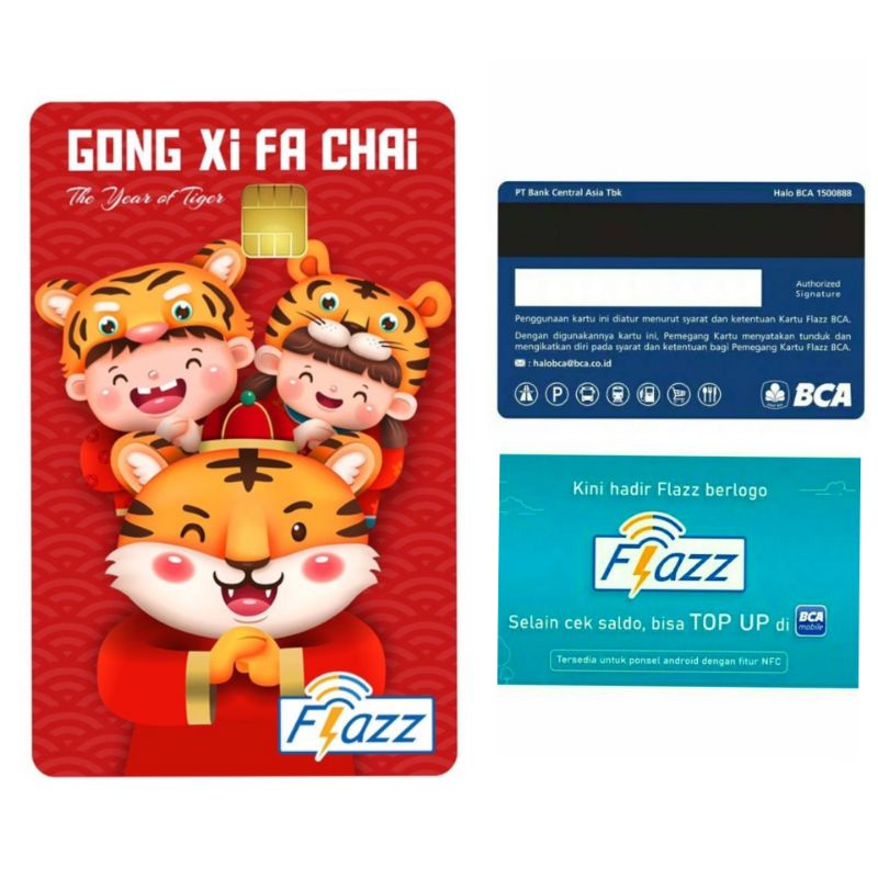 Flazz BCA Gen 2 /Gen2  IMLEK / CHINESE NEW YEAR EDITION 2022 ORI /Like eTOLL eMONEY Tapcash or Brizzi