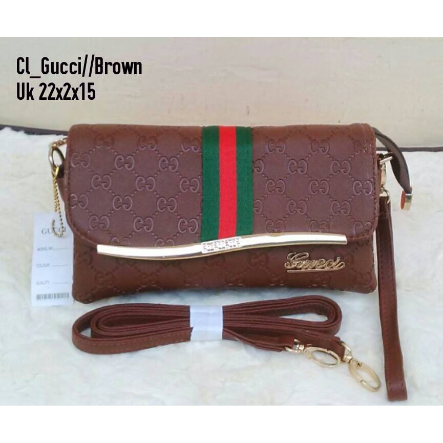 tas slempang branded gucci clutch pesta wanita cantik