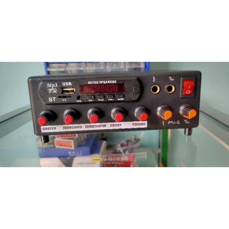 Ampli Mini Home Teather 5.1 USB BT 2 Mic