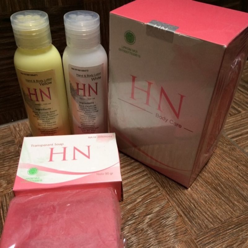 PAKET PEMUTIH BADAN BODY LOTION HN 4IN1 AMPUH BPOM