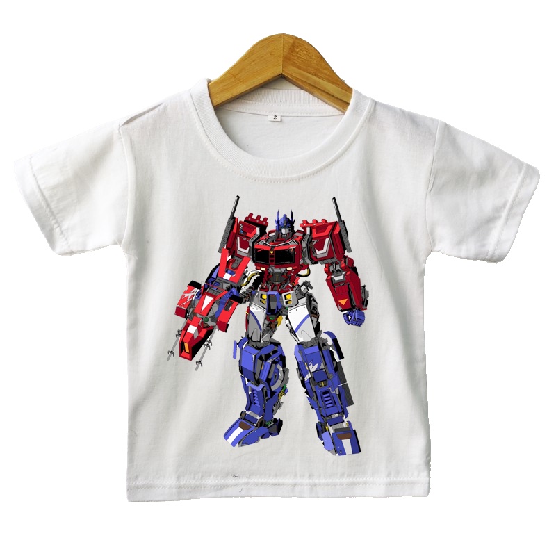 Baju Kaos Anak OPTIMUS TRANSFORMER putih