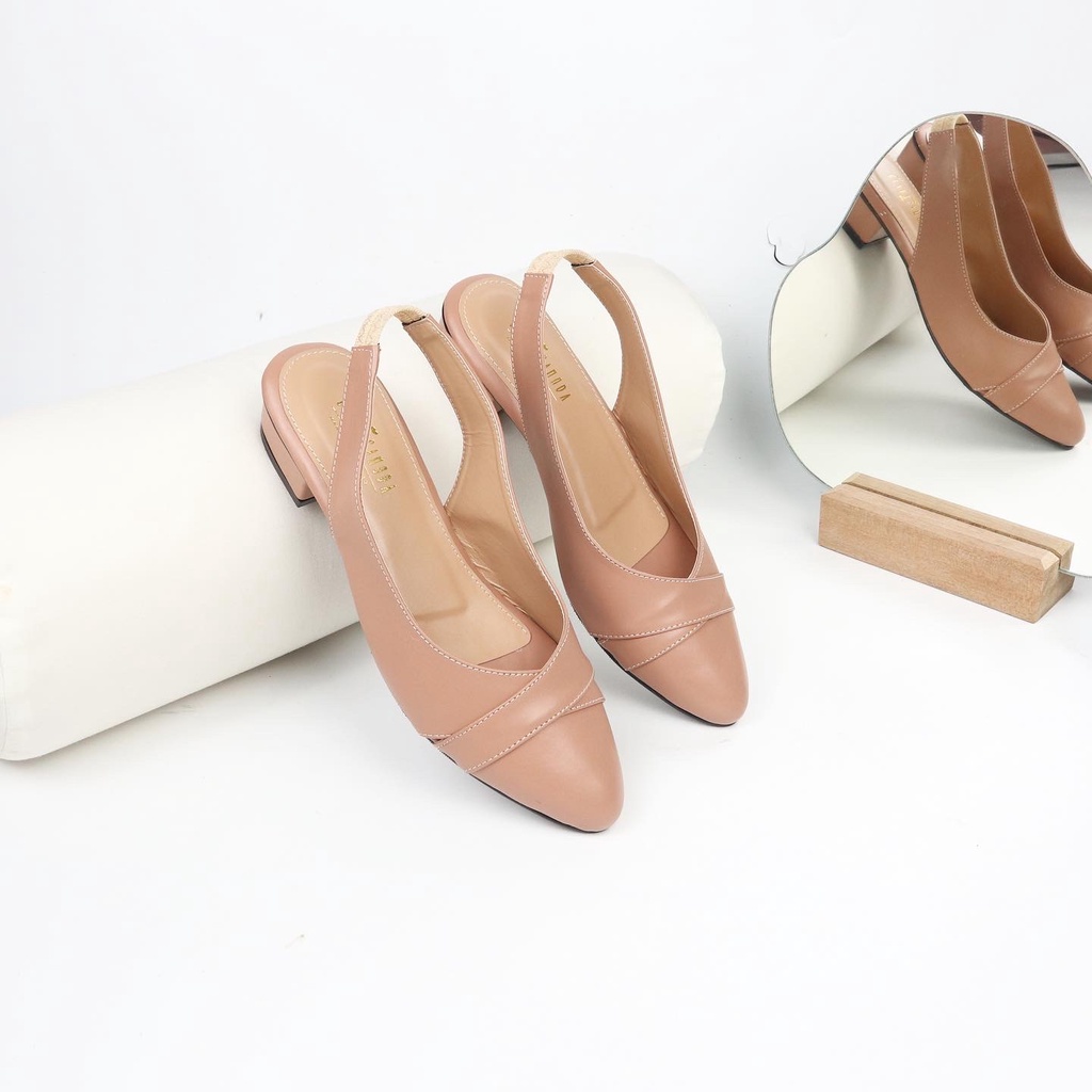 GLARISAMODA Levina heels 3 cm mules sepatu wanita