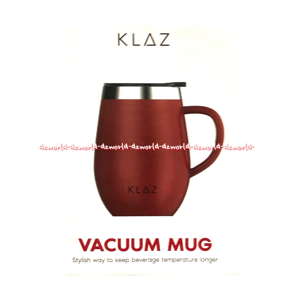 Klaz Vacuum Mug 350ml Gelas Cangkir Dengan Menahan Suhu Tahan Lama