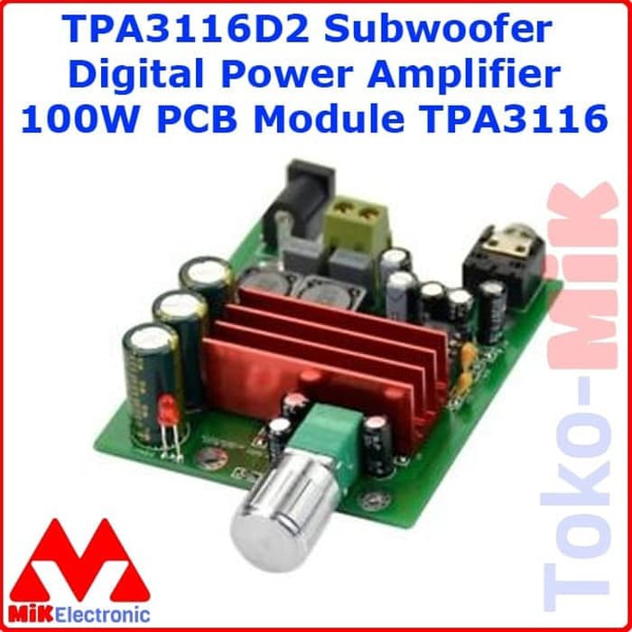 TPA3116D2 SUBWOOFER DIGITAL POWER AMPLIFIER 100W PCB MODULE TPA3116