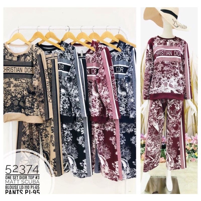 SETELAN DIOR PREMIUM/SETELAN WANITA KEKINIAN