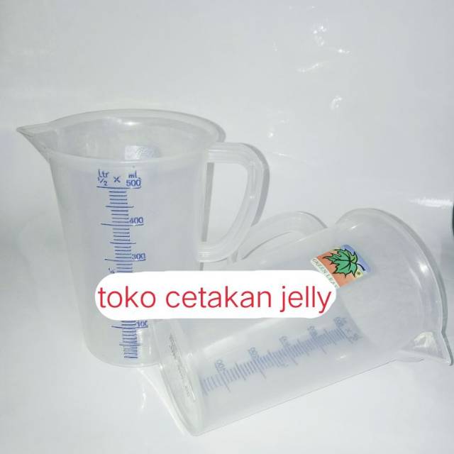 Gelas ukur / takar green leaf bahan tebal