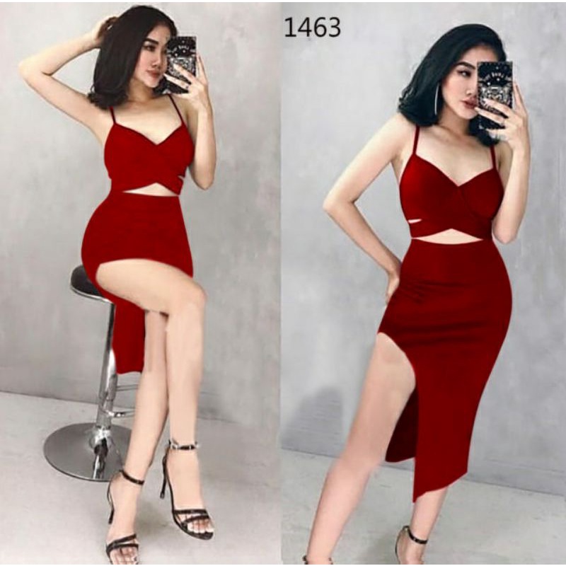 Setelan rok sexi 1463 import stelan wanita terbaru stelan wanita kekinian stelan wanita korea