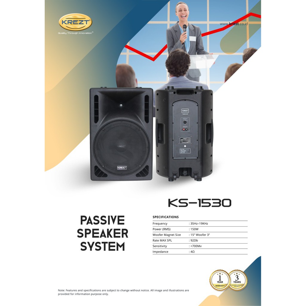 PASSIVE SPEAKER KREZT KS-1530