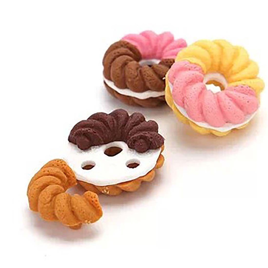 Penghapus Karet Atas Anak Lucu Hadiah Donat Dessert Sekolah Kantor Perlengkapan Alat Tulis Daun Alat Koreksi