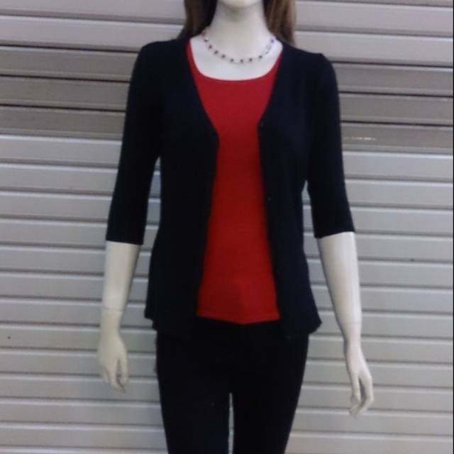 Cardigan rajut soda girl tangan 3/4