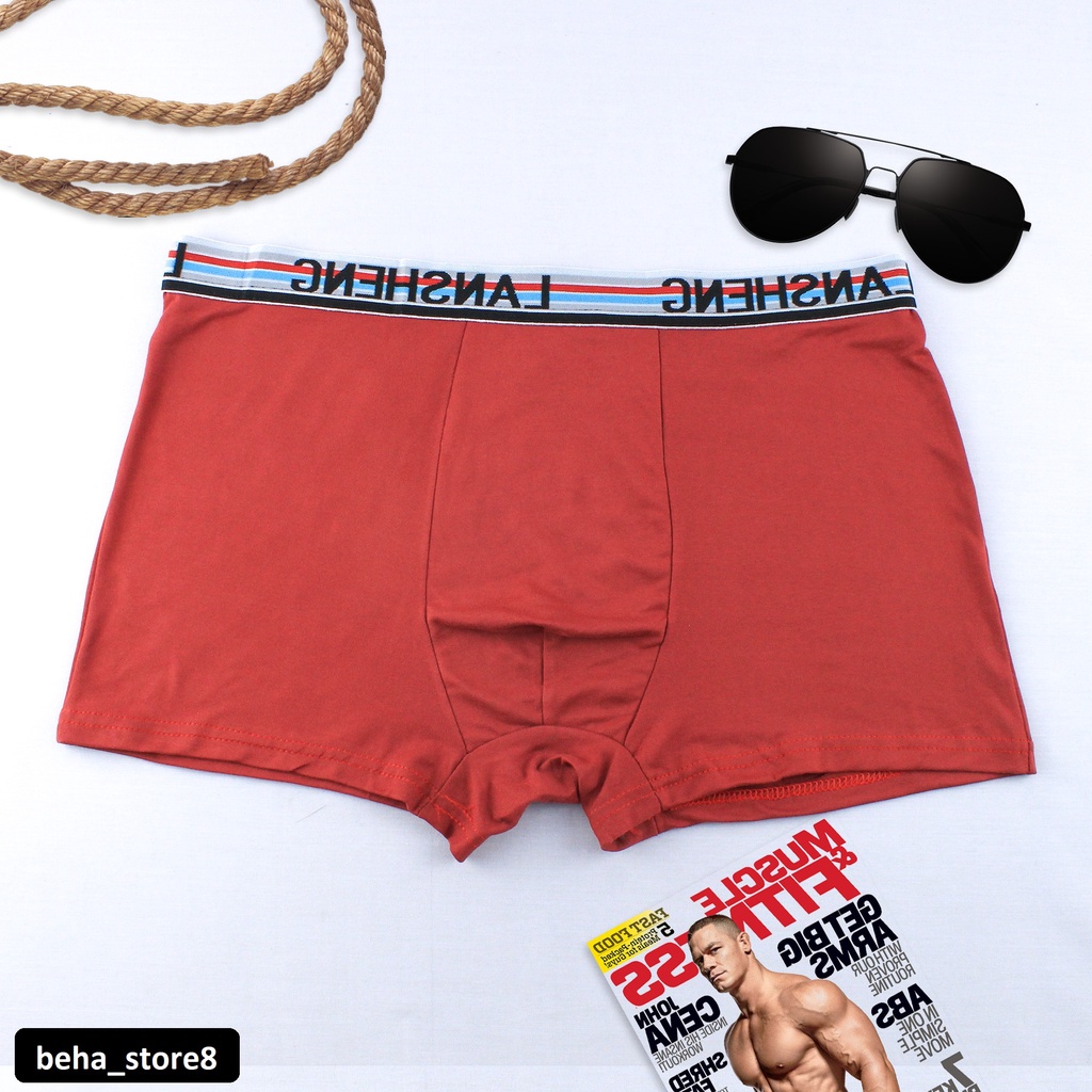 Boxer Cd Pria Dewasa Import Bahan Katun Adem