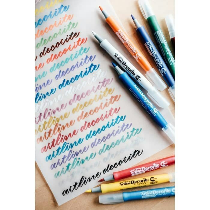 

JUAL GROSIR ARTLINE DECORITE BRUSH MARKER EDF-F (LUSIN)