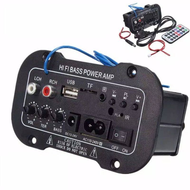 KIT MP3 BLUETOOTH PLUS AMPLIFIER 12V/24V DC 220V AC