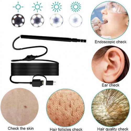 i96 USB Ear Cleaning Endoscope Visual Earpick Mini Camera Android ORI