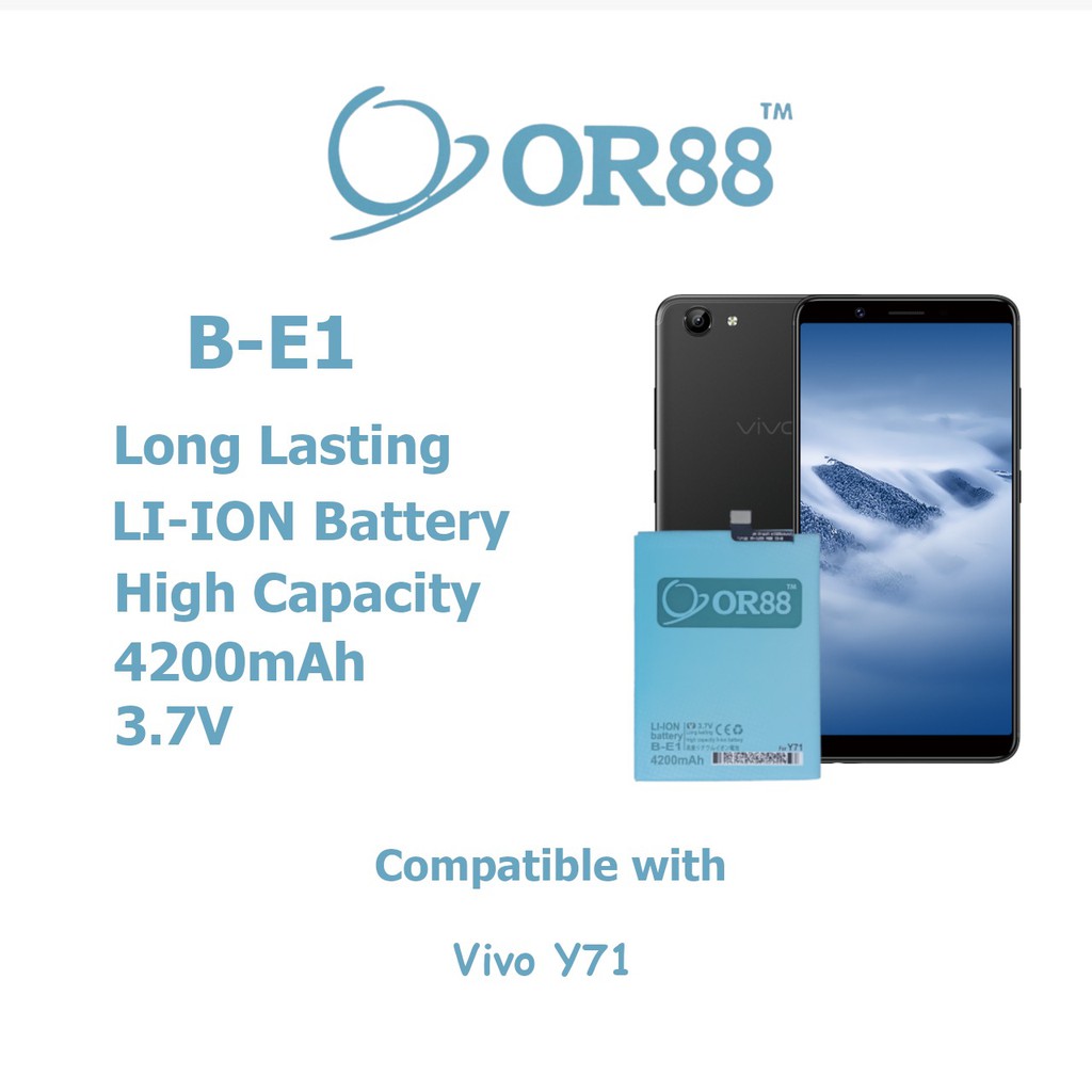 (P) Baterai batre battery Vivo VI Y71 B E1 double power/IC oriens88