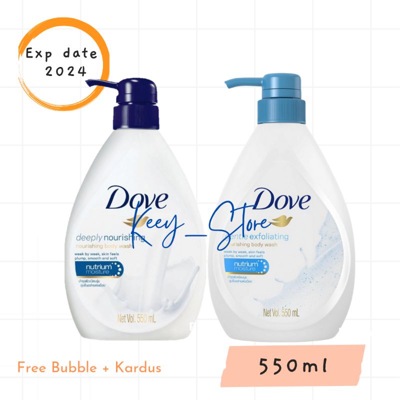 Jual Dove Body Wash Sabun Cair 550 Ml Deeply Nourishing, Gentle ...