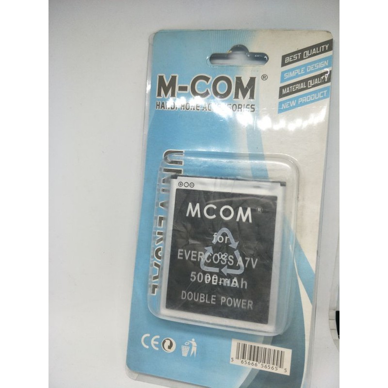 Battery Batre Baterai Double Power Mcom Cross Evercoss A7V