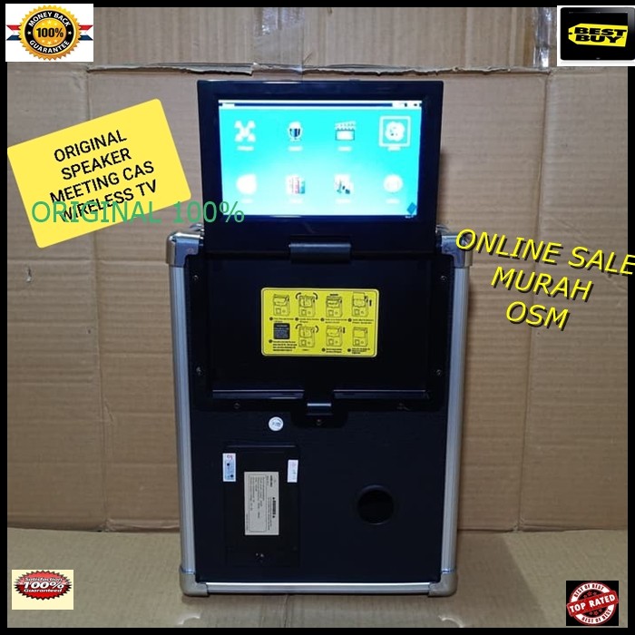 MR116 speaker meeting portable tv layar video baterai cas ori Yamada