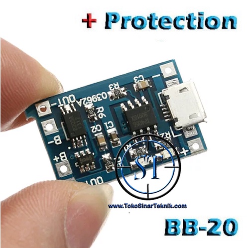 Kit Charger Lithium 5V 1A + Protection ( Micro USB / Microusb ) BB-20