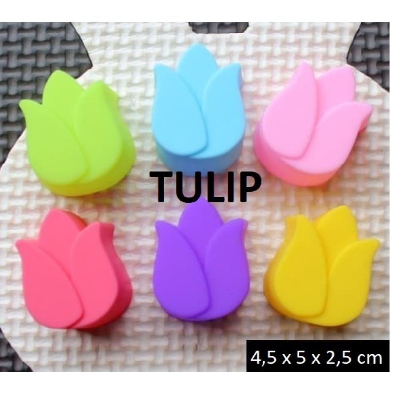 CETAKAN SILICON PUDING / JELLY / BOLU MOTIF  ISI 6 PCS