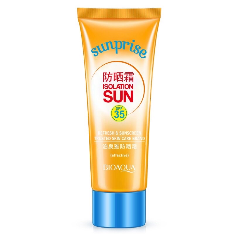 Sunscreen Wajah Sun Isolation Sunblock SPF 35 / Bioaqua Suncreen Waterproof / Tahan Lama