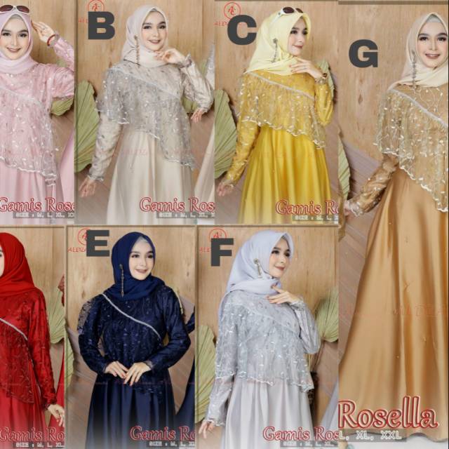 Gamis rosella gamis syari gamis brokat