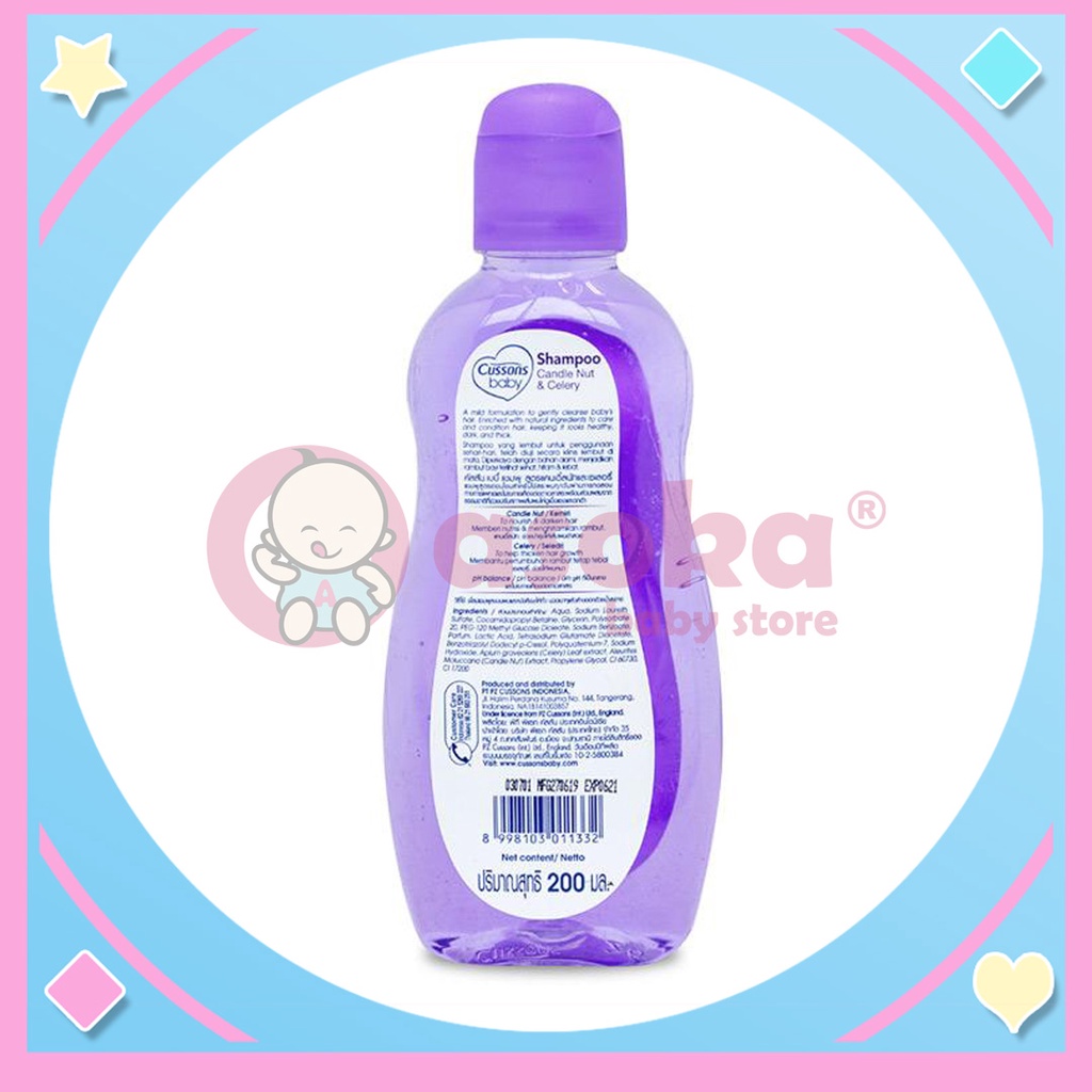 Cussons Baby Shampoo Candle Nut &amp; Celery 100ml ASOKA