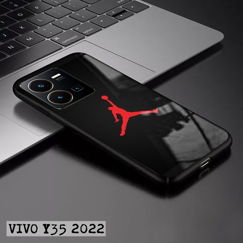 Softcase Glass Kaca VIVO Y35 2022 Terbaru [FC34] Case Motif VIVO Y35 2022 - Casing Hp VIVO Y35 2022 