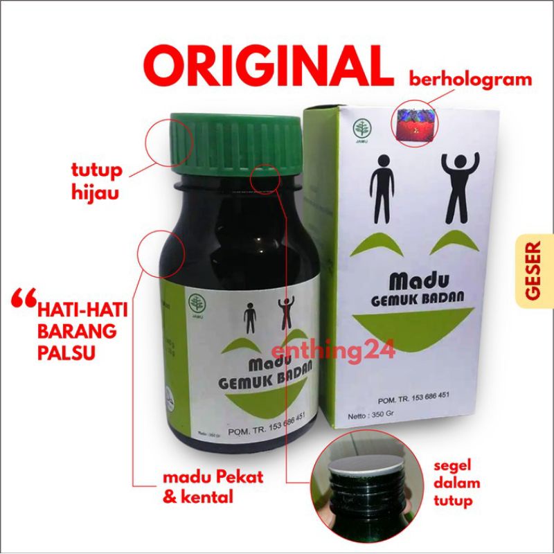 ✅ (100%ORIGINAL) Madu Gemuk Badan Herbal Jamu Ampuh Penggendut Badan al mabruroh herbalindo_id