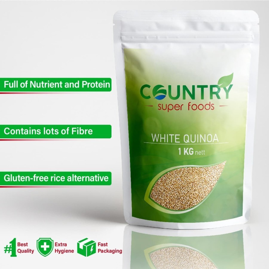 

[ 1 Kg ] - White Quinoa Seeds | Biji Kinoa Putih