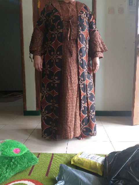 Ready Super Jumbo Batik Jumbo Couple Batik Sarimbit Gamis 3l 4l 5l 6l Seragam Pesta Multazam