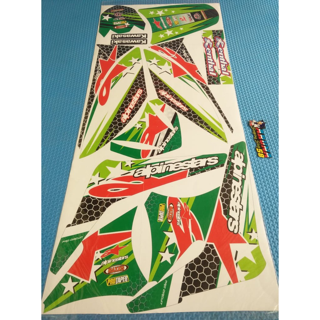 Striping Sticker Lis Motor Variasi Thailook KLX Old