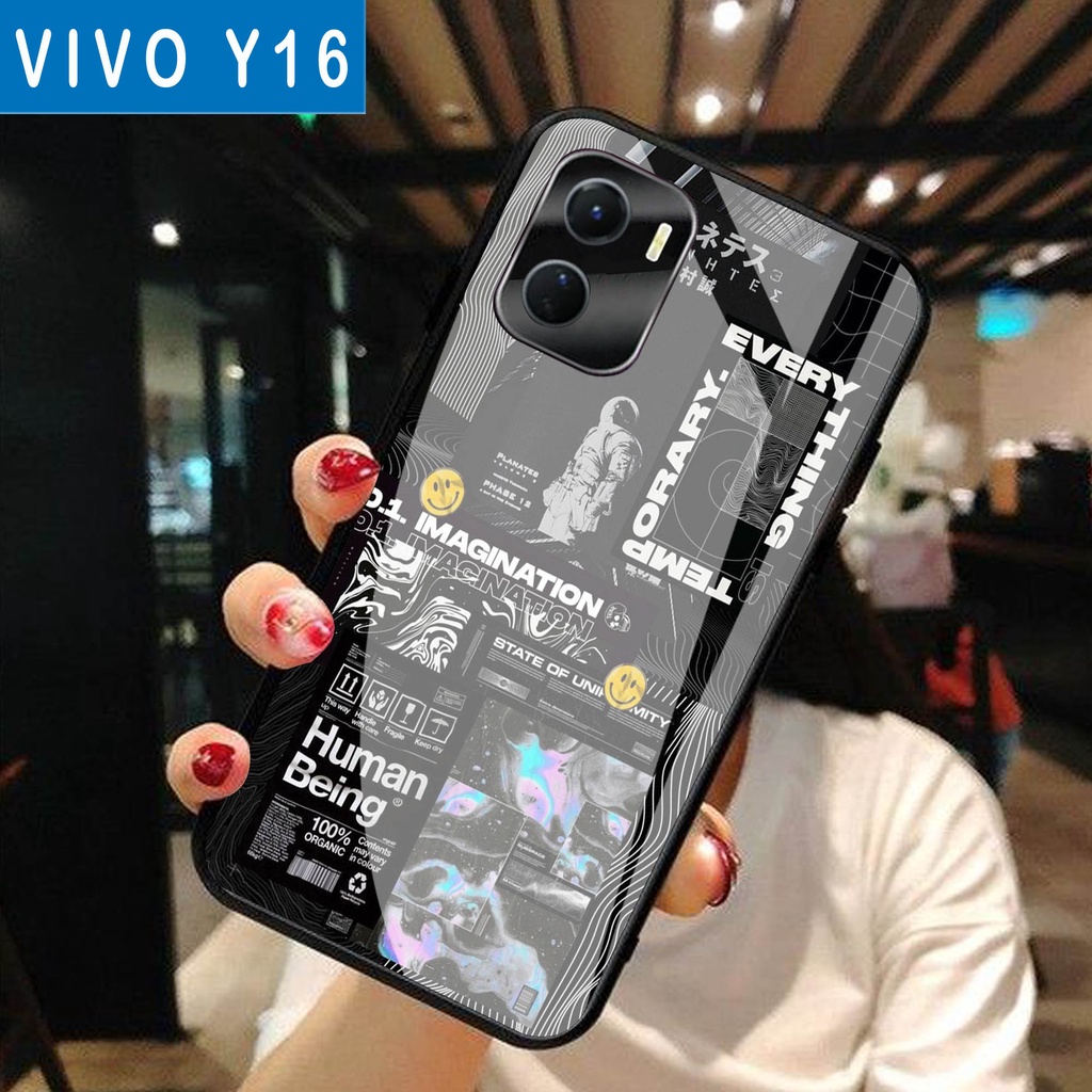 (S33) SoftCase Glass VIVO Y16 - casing Terbaru handphone - VIVO Y16  - pelindung handphone - VIVO Y16