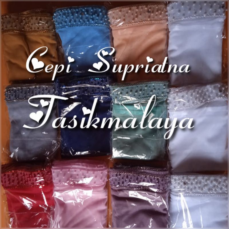 COD. Veil hijab Harnet list payet bambu jepang kombinasi diamon mutiara&amp;CD