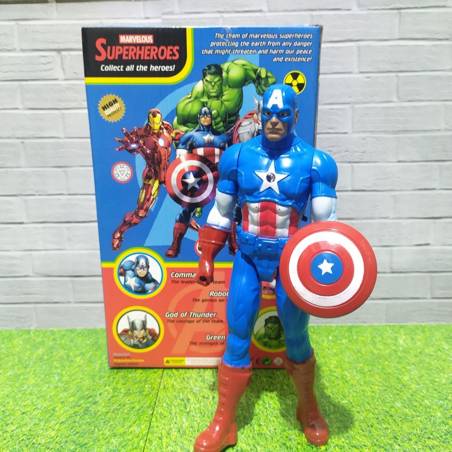 mainan action figure avengers captain amerika - mainan captain amerika