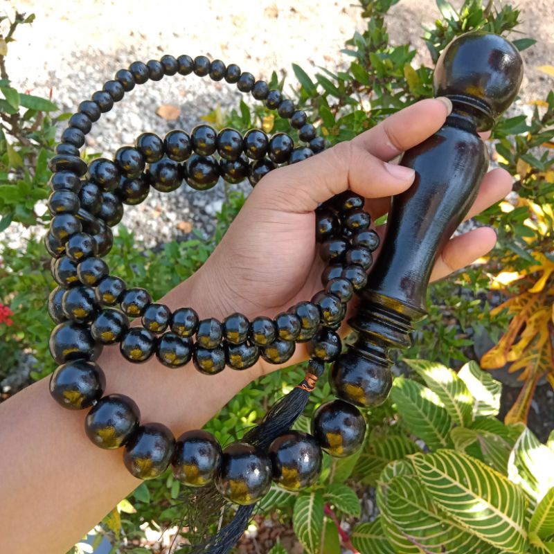 Tasbih 99 Butir Pecut Cemeti Ukir Asmaul Husna Kayu Walikukun Super, Alat Dzikir, Hiasan Dinding, Tasbih Muslim, Tasbih 99 Butir