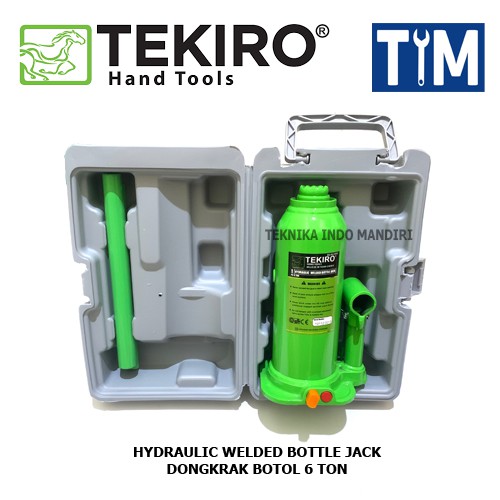 TEKIRO Dongkrak Botol 6 TON / Hydraulic Welded Bottle Jack AU-BJ1911