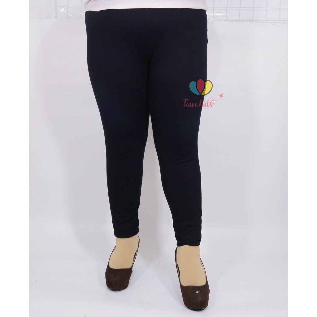 ( SUPER JUMBO ) Legging Wanita Kaos Polos / Celana Panjang Dewasa  Dalaman Leging Big Size Polos