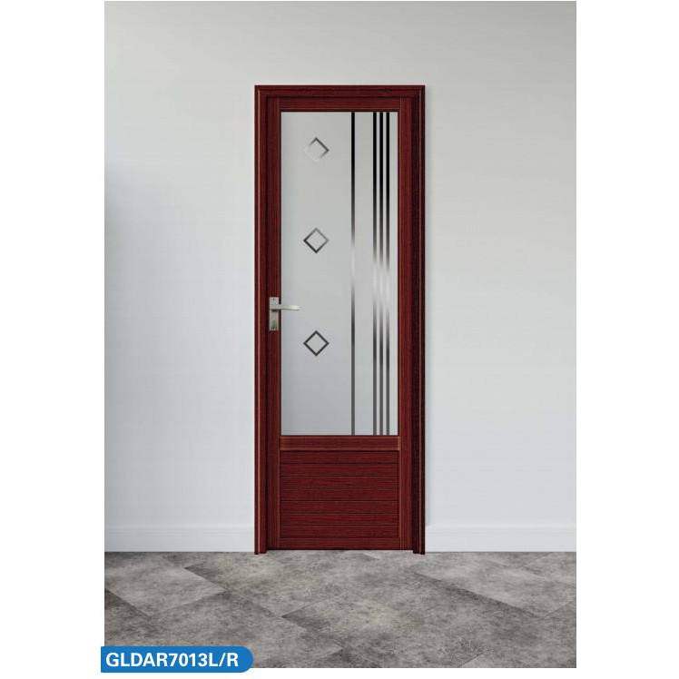 Specchio | Pintu Kamar Mandi Alumunium 3/4 Kaca + Cermin 70X200 Ready Stock Termurah