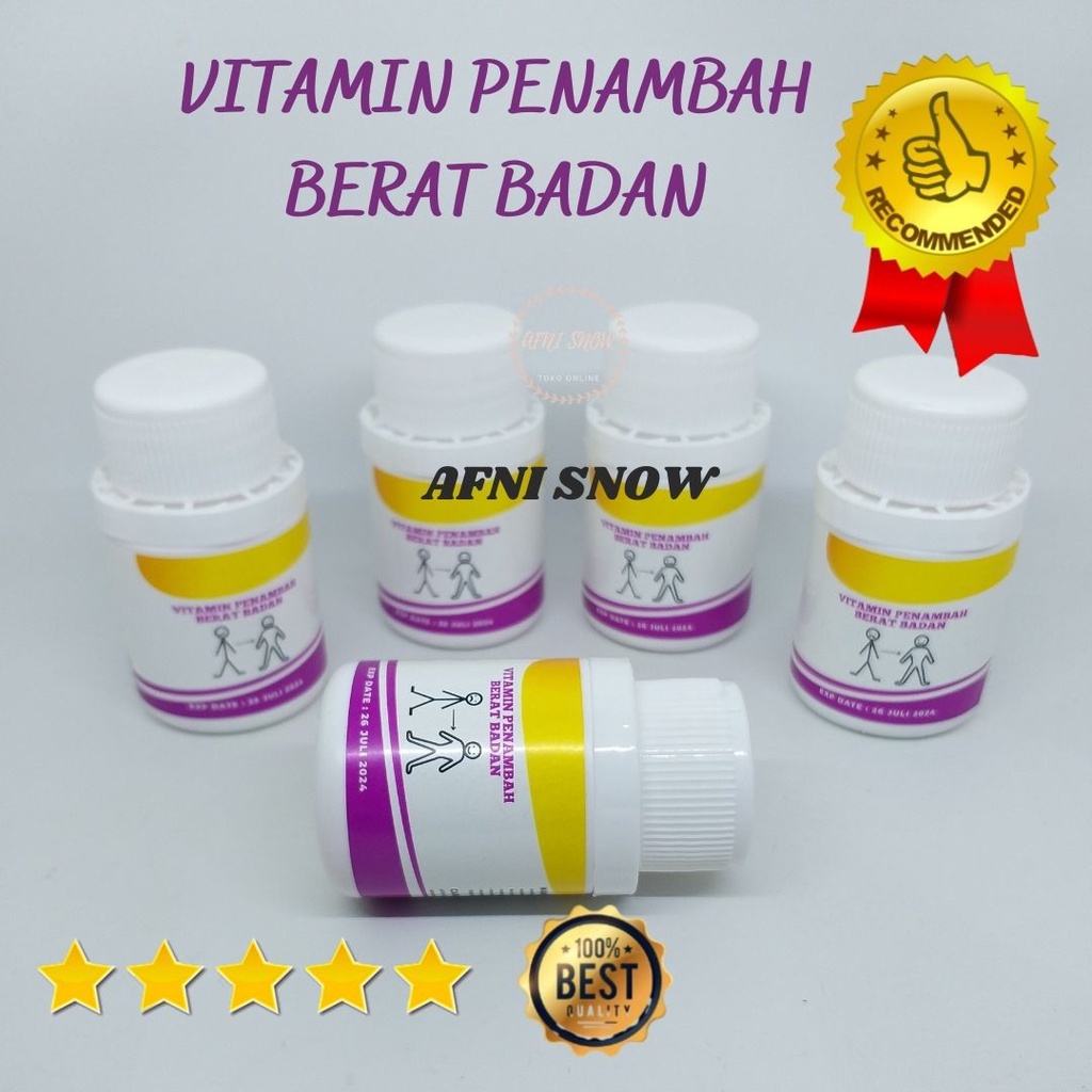 Vitamin Penambah Berat Badan / Vitamin penggemuk badan / Obat gemuk manjur / vitamin penambah nafsu makan / Vitamin penambah berat badan dewasa pria wanita / vitamin penambah berat badan