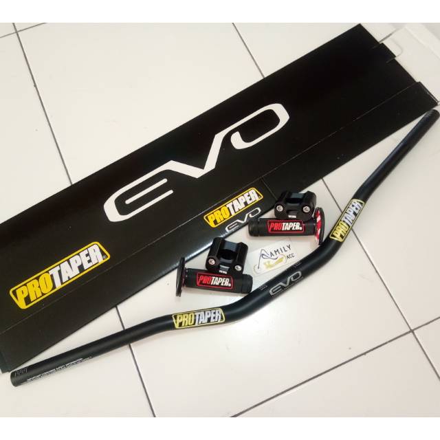 Stang Fatbar Protaper Evo Type Low + Raiser Protaper  + Grip Protaper Motor Klx Nmax Pcx Xride Tiger