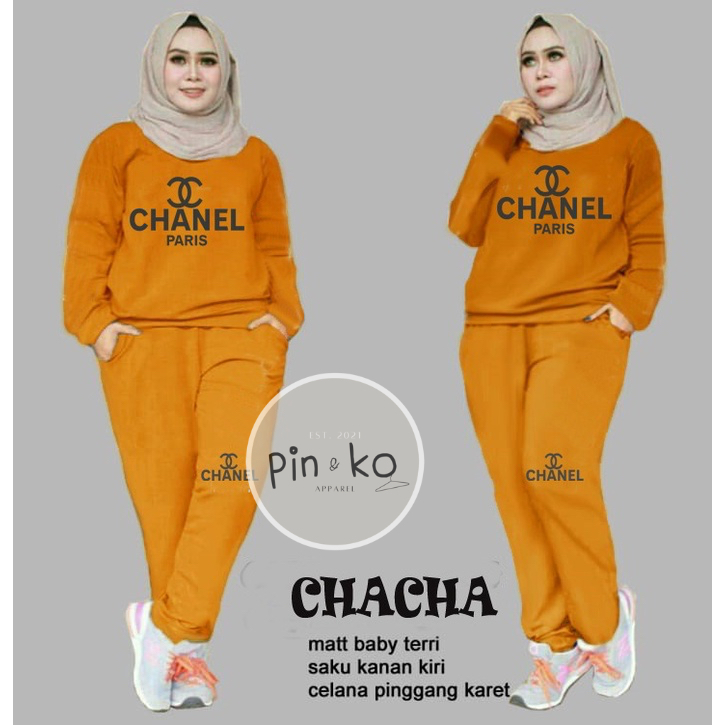 PIK - Setelan Chacha L (6622), XXL (7022)/ Fashion Muslim/ Olahraga Wanita/ Training Muslim