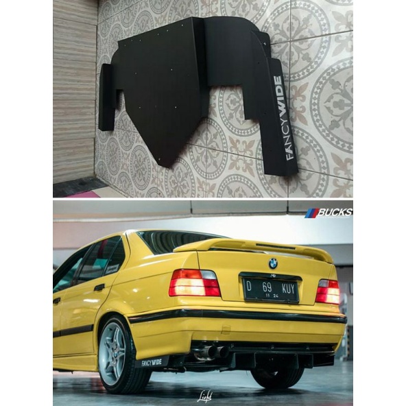 Rear diffuser fancywide custom bmw e36