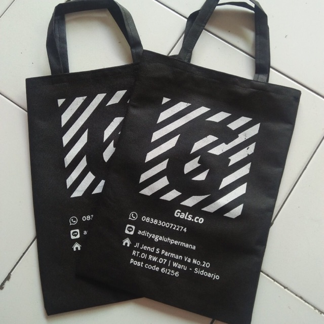  tas  spunbond  sablon  30x40 Shopee Indonesia