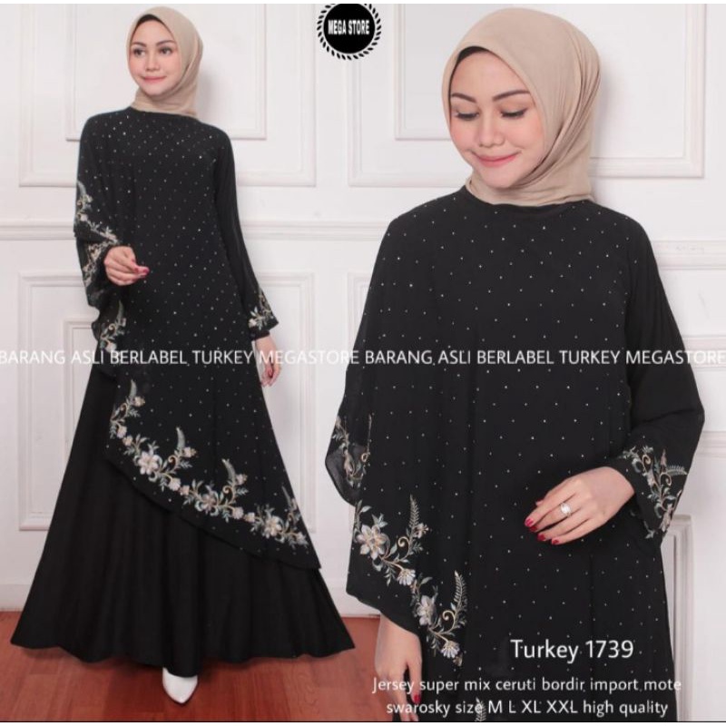 Abaya Turkey original berlabel megastore