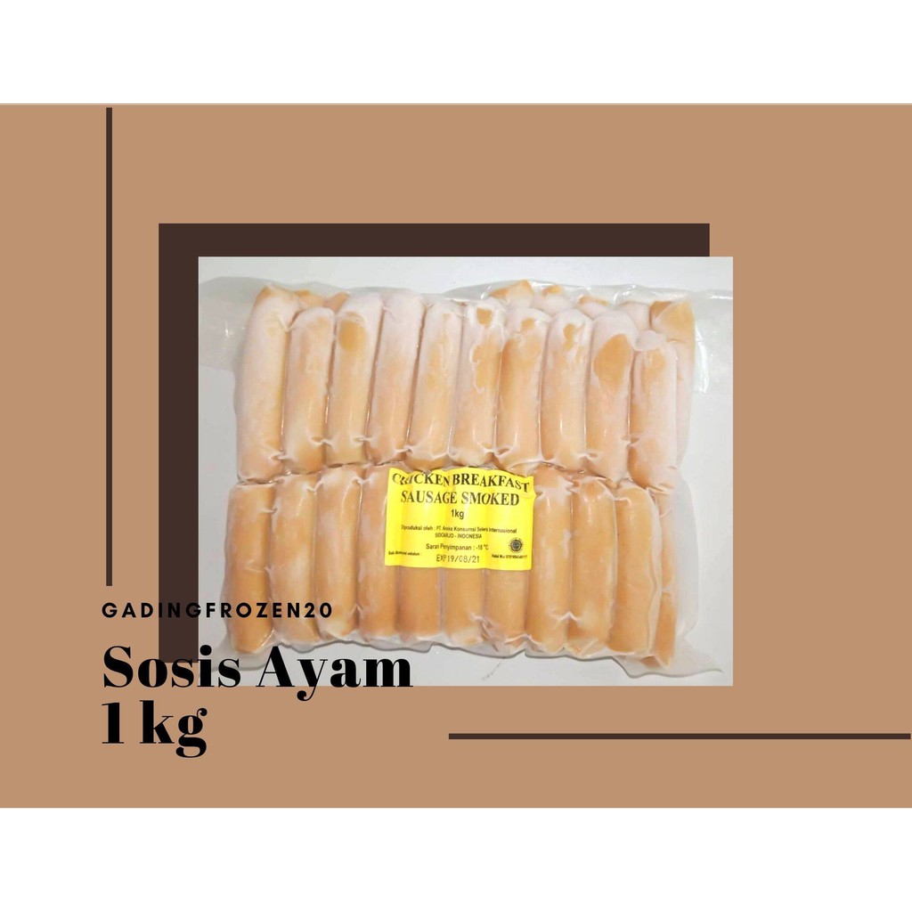 

HALAL Sosis Sapi dan Ayam 1 kg Isi 40