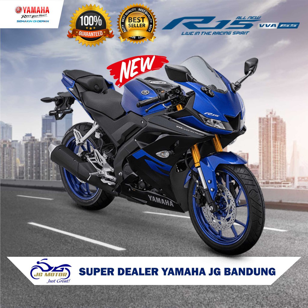 Yamaha All New R15 155 Vva 2019 Blue Bandung