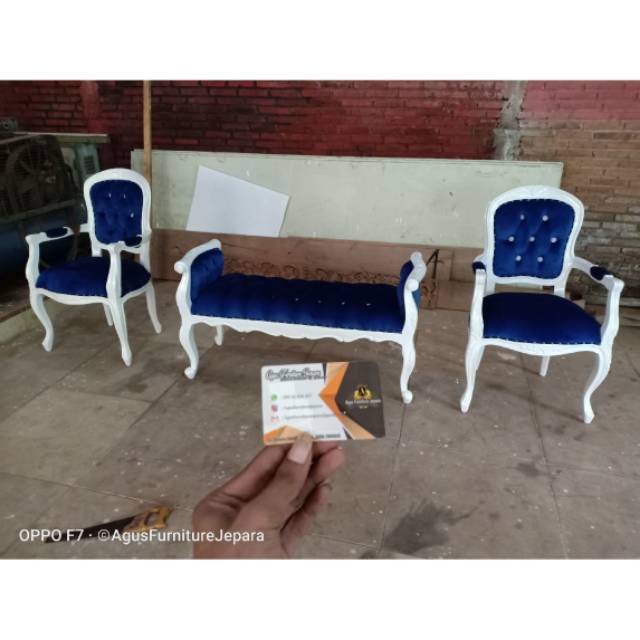 SOFA BENCH STOOL & KURSI MAKAN SET ( kursi sofa stool kursi makan shaby kursi set teras tamu)