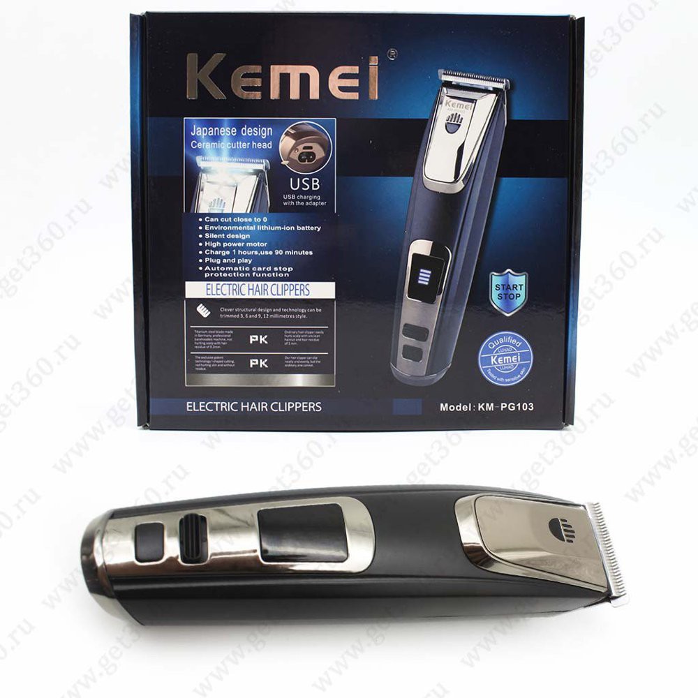 ORIGINAL Kemei KM PG 103 Alat Cukur Rambut Rechargeble Clipper Charger For Dewasa Dan Baby